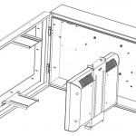 graphic of a screen being mounted into the PDS-24
